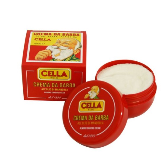 Cella Crema Da Barba Extra Purissima All' Olio di Mandorla Ciotola 150ml