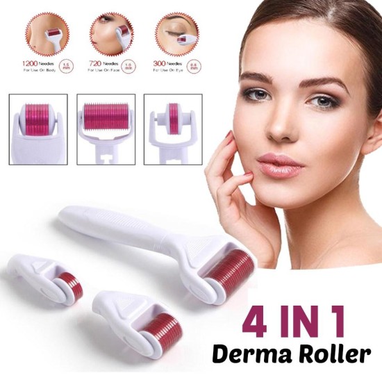 Derma Roller 4 in 1 For Skin Therapy Derma Roller 4 in 1 For Skin Therapy