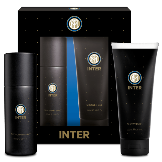 Inter Set Regalo con Deodorante 150 ml e Gel Doccia 200 ml