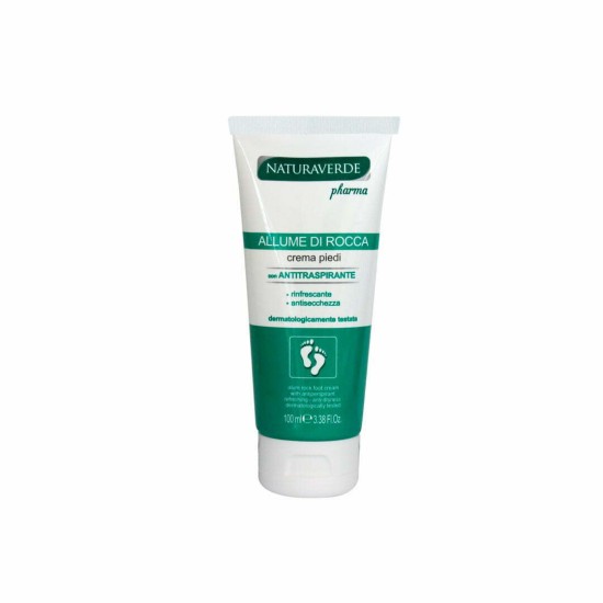 Naturaverde Crema Piedi ANTITRASPIRANTE ALLUME DI ROCCA 100ml