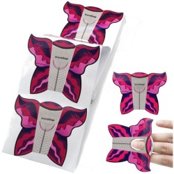 ROTOLO 500 CARTINE NAIL FORM BUTTERFLY FARFALLA EXTRA LARGE RICOSTRUZIONE UNGHIE GEL