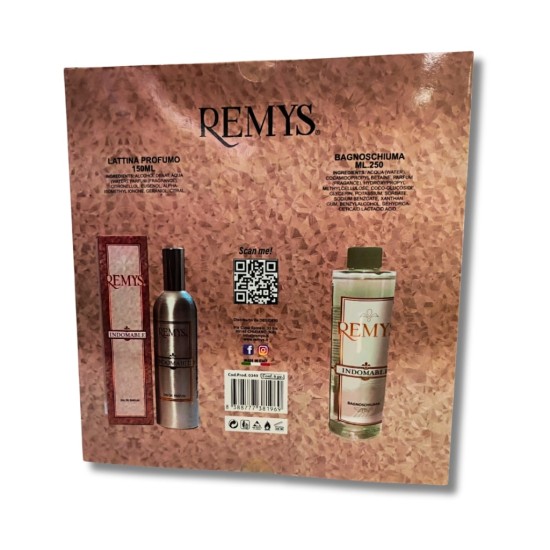 Remys Confezione Indomable Profumo 150 ml + Bagnoschiuma 250 ml Remys Confezione Indomable Profumo 150 ml + Bagnoschiuma 250 ml